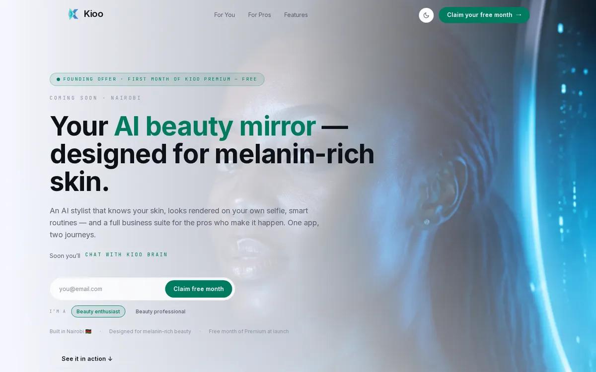 Screenshot of Kioo